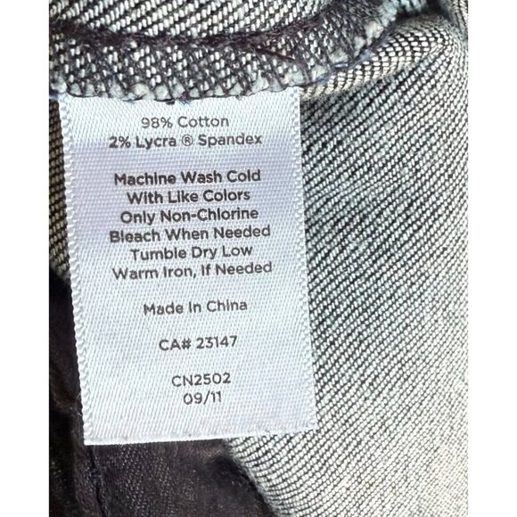 Talbots Womens Curvy Boot Trouser Pant Denim Size 6/28 Dark Wash Casual Sleek - Picture 12 of 12